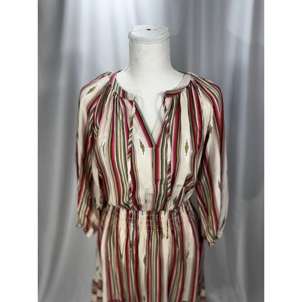 Ariat Lovell Western Smocked Mini Dress Small Rodeo Festival Country Cowgirl - Picture 13 of 16